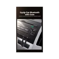Bluetooth трансмітер Ugreen Bluetooth 5.0 Aux with mic CM309 UGREEN Black (70601) - 6