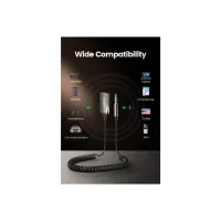 Bluetooth трансмітер Ugreen Bluetooth 5.0 Aux with mic CM309 UGREEN Black (70601) - 10