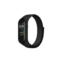 Ремінець до фітнес браслета BeCover Nylon Style для Xiaomi Mi Smart Band 7 Black (707655) - 1
