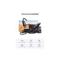 Кабель мультимедійний Optical Toslink 1.0m AV122 black Ugreen (70890) - Image 2