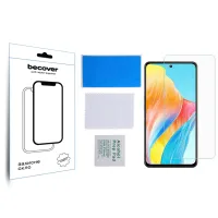 Скло захисне BeCover Oppo A98 5G 3D Crystal Clear Glass (709773) - 3