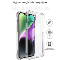 Чохол до мобільного телефона BeCover Apple iPhone 15 Clear (710079) - 4