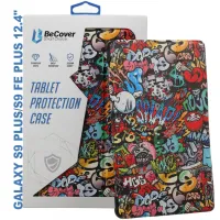 Чохол до планшета BeCover Smart Case Samsung Tab S9 Plus (SM-X810/SM-X816)/S9 FE Plus (SM-X610/SM-X616) 12.4" Graffiti (710377) - 1