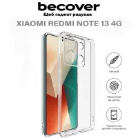 Чохол до мобільного телефона BeCover Xiaomi Redmi Note 13 4G Transparancy (710647) - 5