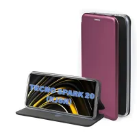 Чохол до мобільного телефона BeCover Exclusive Tecno Spark 20 (KJ5n) Burgundy (711239) - 1
