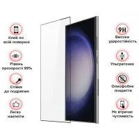 Скло захисне BeCover Samsung Galaxy S24 Ultra SM-S928 Black (711318) - 3