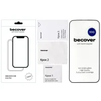 Скло захисне BeCover Apple iPhone 13 10D Black (711513) - 2