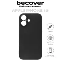 Чохол до мобільного телефона BeCover Apple iPhone 16 Black (712274) - 5