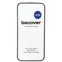 Скло захисне BeCover Apple iPhone 16 10D Black (712321) - 2