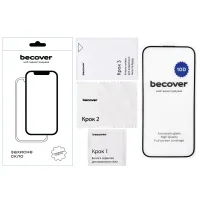 Скло захисне BeCover Apple iPhone 16 10D Black (712321) - 3