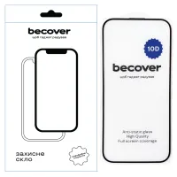 Скло захисне BeCover Apple iPhone 16 10D Black (712321) - 1