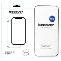 Скло захисне BeCover Apple iPhone 16 Pro Max 10D Black (712324) - 1