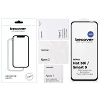 Скло захисне BeCover Infinix Hot 50i (X6531) 10D Black (712713) - 3