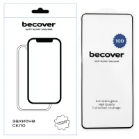 Скло захисне BeCover Motorola Moto G55 10D Black (712717) - 1