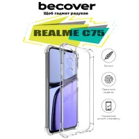 Чохол до мобільного телефона BeCover Anti-Shock Realme C75 Clear (713019) - 4
