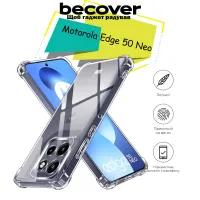 Чохол до мобільного телефона BeCover Anti-Shock Motorola Edge 50 Neo Clear (713150) - 7