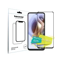 Скло захисне BeCover Motorola Moto G15 Black (713414) - 1