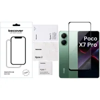 Скло захисне BeCover Poco X7 Pro Black (713415) - 4
