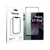 Скло захисне BeCover Poco X7 Pro Black (713415) - 1