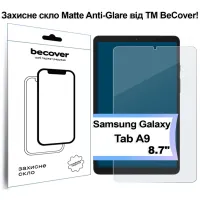 Скло захисне BeCover Matte Anti-Glare Samsung Galaxy Tab A9 SM-X115 8.7" (713439) - 1