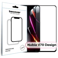 Скло захисне BeCover Nubia V70 Design Black (713455) - 1