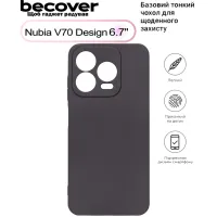 Чохол до мобільного телефона BeCover Nubia V70 Design Black (713562) - 4