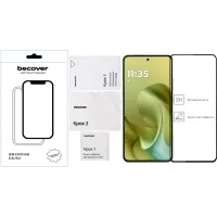 Скло захисне BeCover Motorola Moto G86 Black (713727) - 2