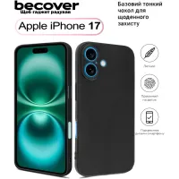 Чохол до мобільного телефона BeCover Apple iPhone 17 Black (713756) - Зображення 1