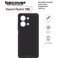 Чохол до мобільного телефона BeCover Silicone Xiaomi Redmi 15С 4G/5G Black (713784) - 1