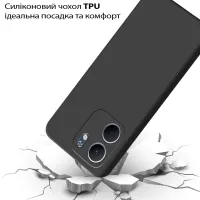 Чохол до мобільного телефона BeCover Silicone Oppo A5x 4G/5G Black (713788) - 2