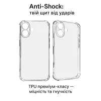 Чохол до мобільного телефона BeCover Anti-Shock Apple iPhone 17 Clear (713793) - 2