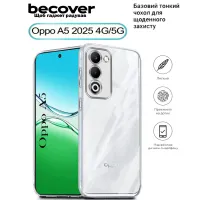 Чохол до мобільного телефона BeCover Silicone Oppo A5 2025 4G/5G Transparent (713882) - Зображення 1