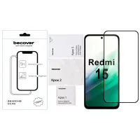 Скло захисне BeCover Xiaomi Redmi 15 Black (713905) - 2