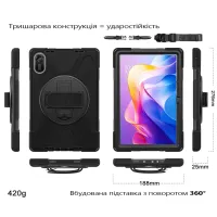 Чохол до планшета BeCover Heavy Duty Xiaomi Redmi Pad 2 11.0" Black (713929) - 2