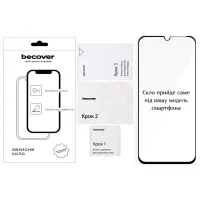Скло захисне BeCover Poco C85 4G Black (714366) - 2