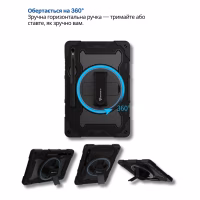 Чохол до планшета BeCover Horizontal handle Samsung Galaxy Tab S10 FE Plus (SM-X620/SM-X626) 13.1" Black (714568) - Image 4