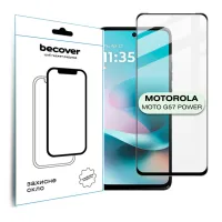 Стекло защитное BeCover Motorola Moto G57 Power Black (714855) - Изображение 1
