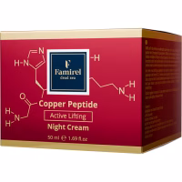 Крем для обличчя Famirel Copper Peptide Night Cream Нічний Ліфтинг-актив з пептидами міді 50 мл (7290114085274) - Image 2