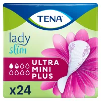 Урологічні прокладки Tena Lady Slim Ultra Mini Plus 24 шт. (7322541116433) - Зображення 1