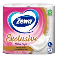 Туалетний папір Zewa Exclusive Ultra Soft 4 шари 4 рулони (7322541188546) - 1