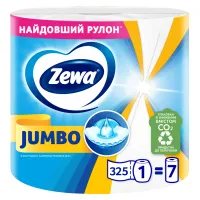 Паперові рушники Zewa Jumbo 1 рулон 325 відривів (7322541191706) - 1