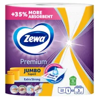 Паперові рушники Zewa Jumbo Premium 3 шари 1 рулон 230 відривів (7322541192017) - 2