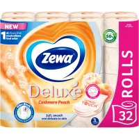 Туалетний папір Zewa Deluxe Персик 3 шари 32 рулони (7322542544631) - 2