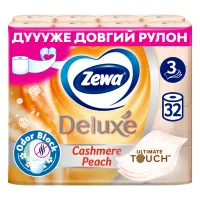 Туалетний папір Zewa Deluxe Персик 3 шари 32 рулони (7322542544631) - 1