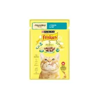 Вологий корм для кішок Purina Friskies шматочки у підливі з тунцем 85 г (7613036962315) - 1