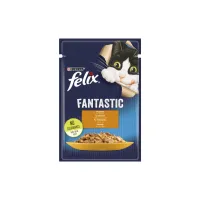 Вологий корм для кішок Purina Felix Fantastic з куркою в желе 85 г (7613039788097) - 1