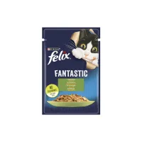 Вологий корм для кішок Purina Felix Fantastic з кроликом у желе 85 г (7613039835500) - 1