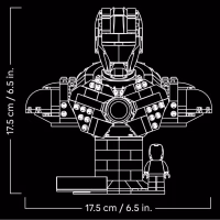 Конструктор LEGO Marvel Погруддя Залізної Людини MK4 (76327) - Image 6