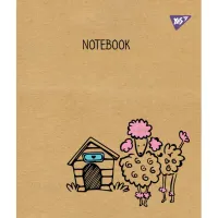 Зошит Yes А5 Sketch Animal Крафт 12 аркушів лінія (765070) - 4