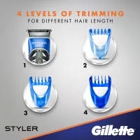 Бритва Gillette Fusion5 ProGlide Styler з 1 картриджем ProGlide Power + 3 насадки для моделювання бороди і вусів (7702018273386) - Зображення 6